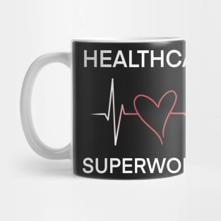 Heartbeat of a Healthcare Superhero Mug